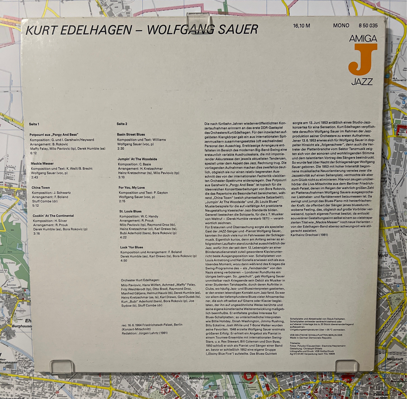 Kurt Edelhagen, Wolfgang Sauer – Kurt Edelhagen, Wolfgang Sauer (Amiga Jazz 850035)