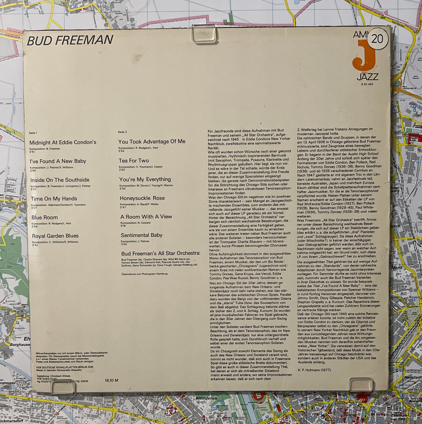 Bud Freeman – Bud Freeman (Amiga Jazz 850493)